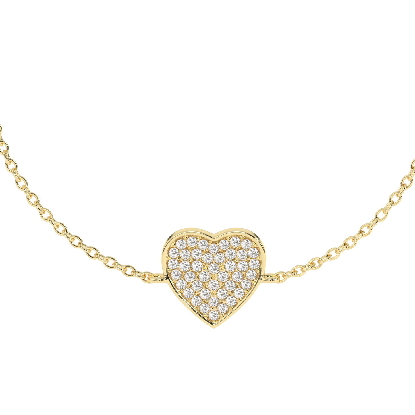 Elanora Round Diamond Heart Bracelet