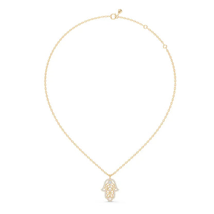 Hamsa Diamond Necklace