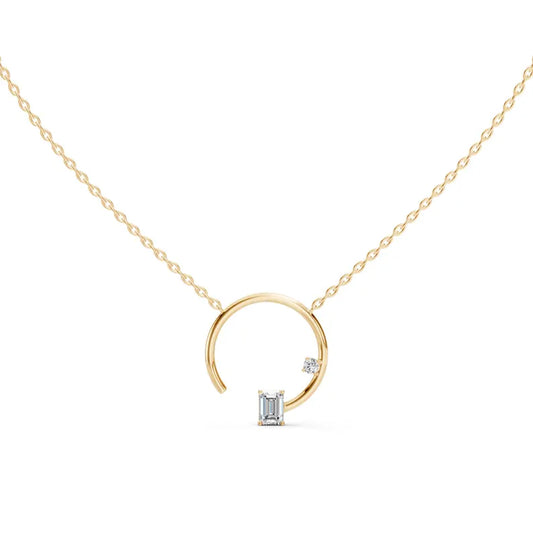 Solivane Arch Diamond Necklace