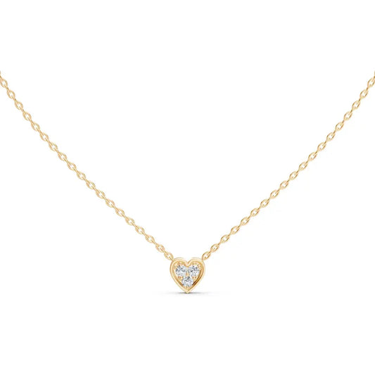 Alessia Heart Shaped Diamond Necklace