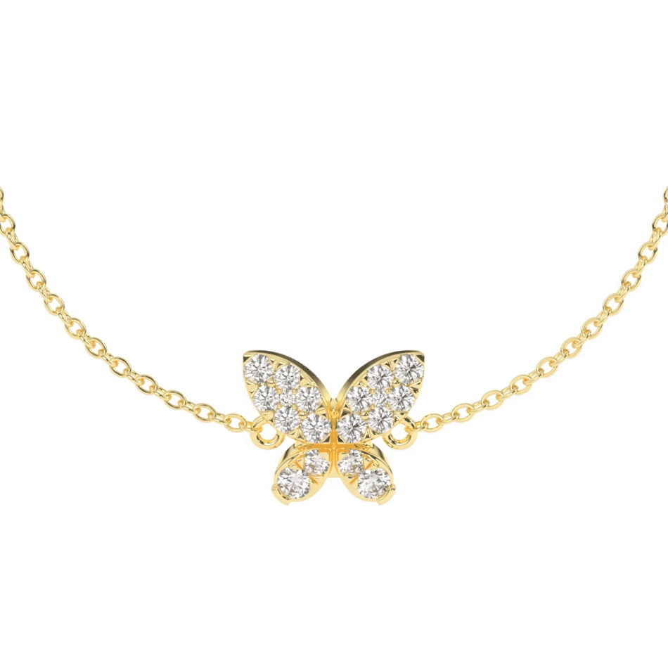 Sylph Butterfly Diamond Bracelet