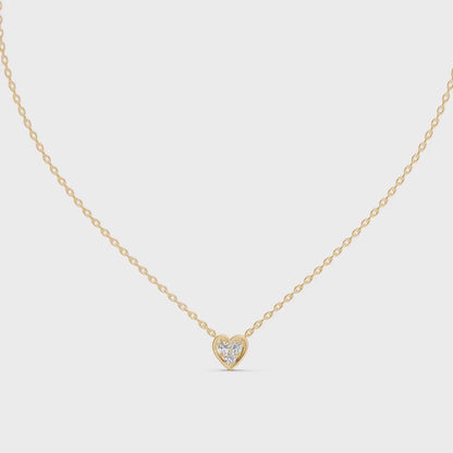 Alessia Heart Shaped Diamond Necklace