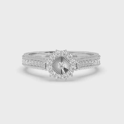 Veloria Halo Diamond Ring