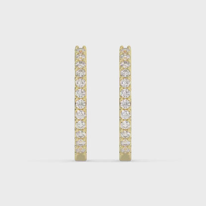 Aurelia Diamond Hoop Earring